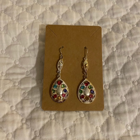 Jewelry - Coachella Teardrop Mosaic Earrings Boho Festival